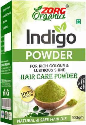 Zorg Organics Indigo Powder | Indigofera Tinctoria for Hair Color & Hair Care