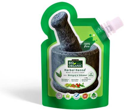 Indus Valley Herbal Henna with Bhringraj & Shikakai Paste