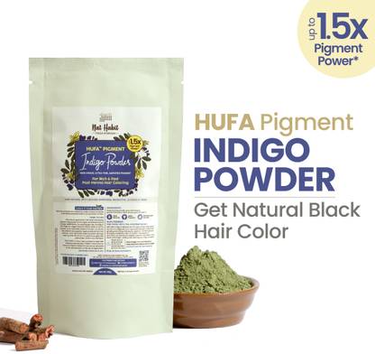 Nat Habit Indigo Powder For Hair, Black Color, 100% Natural