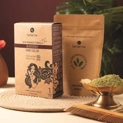 Herbal Me Burgundy - Natural Hair Color - Ecocert Certified