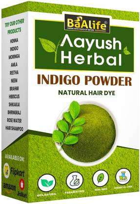Aayush Herbal Indigo Powder for Black hair| 100% Pure and Natural Hair dye