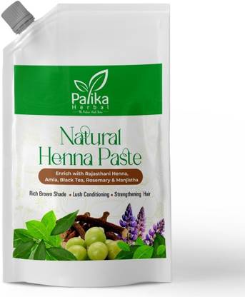 Palika Herbal Natural Henna Paste for Hair, Ready To Apply Organic Mehendi Hair Color