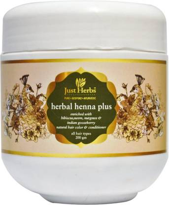 Just Herbs Herbal Henna Powder Mehndi Hair Colour for Hair Conditioning & Shining