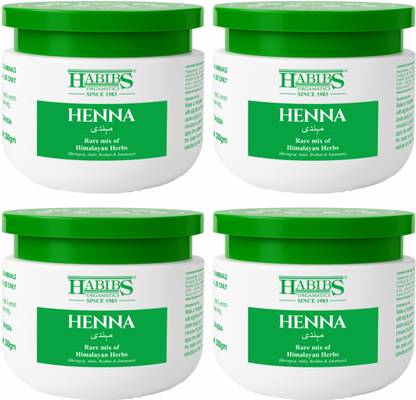 Habibs Henna Mehndi Powder Enriched with Bhringraj Amla Reetha For brown shade to hair