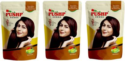 Pushp Henna Herbal Red (Pack of 3 X 140 Grm)