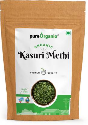 Pure Organio Organic Kasuri Methi - Dried Fenugreek Leaves