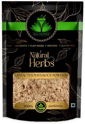 SAI HERBS Atractylodes Root Powder - Bai Zhu Powder - Pure & Natural