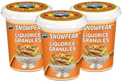 SNOWPEAK 100% Natural & Pure Liquorice (Mulethi) Granules Pack of 3