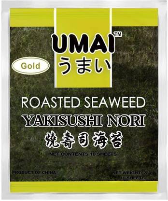 Gold Sushi Roasted Seaweed Sheet , 10 Sheets