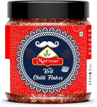 Marwar Chilli Flakes (Dry, Red and Spicy) 800g Pack