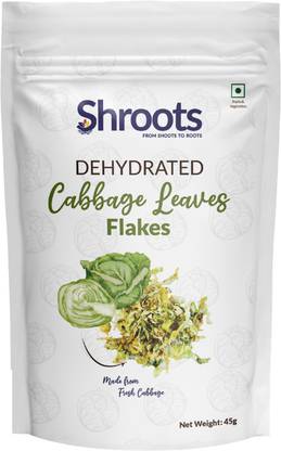 Shroots Dehydrated Cabbage Leaves Flake | 100% Pure Vegetarian & Easy Cooking Essential