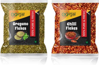 Goshudh Oregano Flakes 200gm & Chilli Flakes 200gm Combo Pack