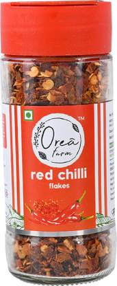 OREA farm Red Chilli Flakes | Spicy Crushed Chilli for Pizza, Pasta, Seasoning & Cooking