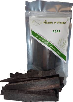 HEALTH & HERBS Agar Wood Black - Agar Kali - Oud Wood - Aquilaria Agallocha 200GRAM