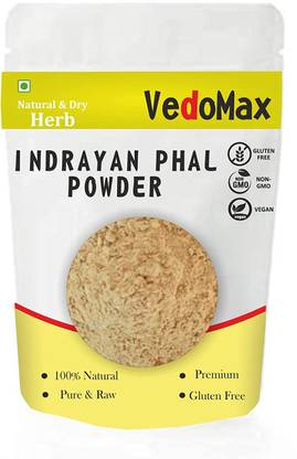 VedoMax Indrayan Phal Powder - Kodtumbe - Kodtumba - Tumba - (100 GM)