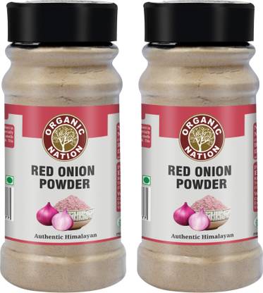 Organic Nation Red Onion Powder (Pack of 2) | Pure Dry Red Onion Powder for Cooking