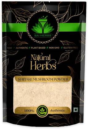 SAI HERBS Shiitake Mushroom Powder- Lentinula Edodes - Elixir of Life - Pure & Natural
