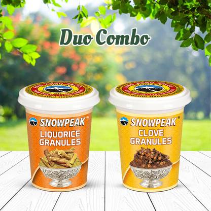 SNOWPEAK 100% Natural & Pure Combo of Liquorice (Mulethi) (50g) and Clove Granules (50g)