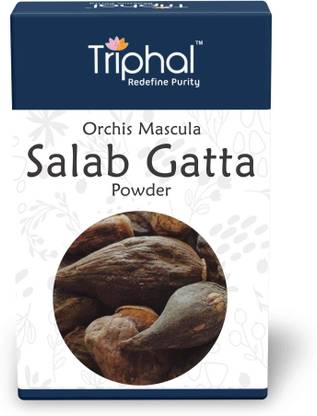Triphal Salab Gatta Powder or Salam Gatha Churn – Salep Orchid Root | 100% Natural
