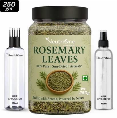 NeutriOne Rosemary Leaves Dried 250g,for Hair Growth + Hair Mist Spray,Hair Oil Applicator