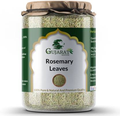 Gujarat Ayurveda Rosemary Leaves Pure And Top Graded Dried Leaves/Leaf 200 G (Pack Of 1)