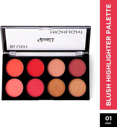 Glam21 Cosmetics Blush Palette Super Creamy Texture|Supreme Pigment Highly Blendable Highlighter