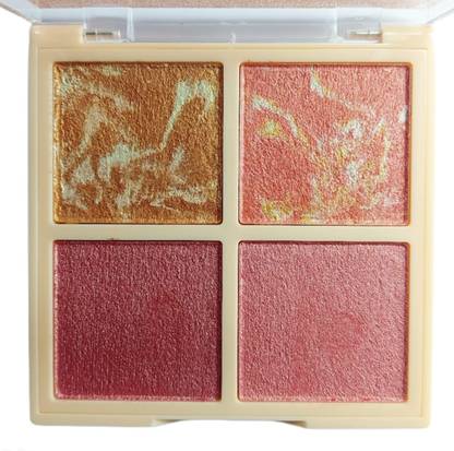 WECHARMERZ Glow 4 Colors Highlighter & Eyeshadow Palette Highlighter