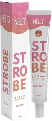 NEUD Strobe Cream Rose Gold with Cocoa Butter & Hyaluronic Acid, All-in-One 50g Highlighter