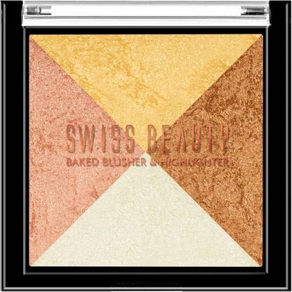 SWISS BEAUTY Baked Blusher & Highlighter 2 in 1 Highlighter