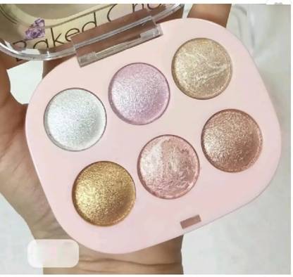 DARYUE 6 shades baked face highlighter palette