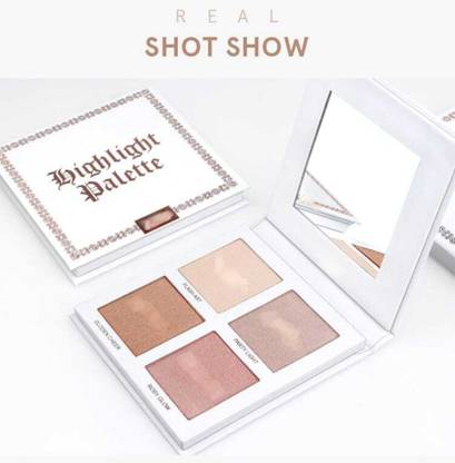 EZELFLOW BEAUTY Highlighter Powder Palette Shimmer Face Contouring Highlight Face Bronzer Highlighter