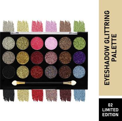 MATTLOOK Glitterz n Highlight 18 Color Glittering Palette GP-02 Highlighter