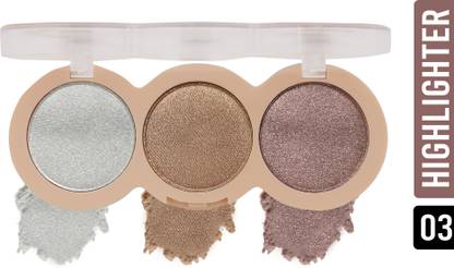 Shryoan Cheek Leaders Highlighter Palette | With Mineral Oil & Creative Shimmer Look Highlighter