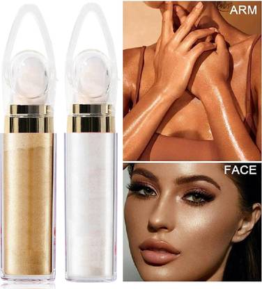 ADJD Combo Shimmer Powder Intense Silver Loose Face Shiner  Highlighter