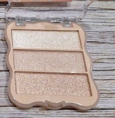 Jiwoo 3 Shades Face Highlighter Palette Highlighter