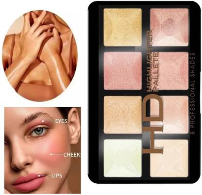 NADJA WATERPROOF BEST HIGHLIGHTER PALETTE BEST FOR FACE AND BODY Highlighter
