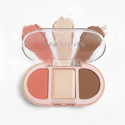 HANAL All-in-One Highlighter/ Contour Blush Palette Highlighter