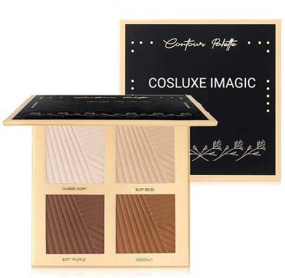 COSLUXE IMAGIC Contour Palette 30.8g, 4 COLOR CONTOUR POWDER PALETTE Highlighter