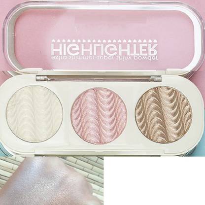 Facejewel 3 Color Shimmer Highlighter Powder Palette Highlighter