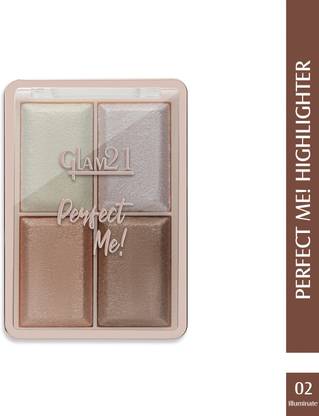 Glam21 Cosmetics Perfect Me! Highlighter-Weightless Illuminating Shimmer Texture Longwear Palette Highlighter