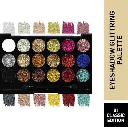 MATTLOOK Glitterz n Highlight 18 Color Glittering Palette GP-01 Highlighter