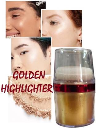 Herrlich Best Gold shimmer powder with brush glitter gold eyeshadow highlighter Highlighter