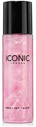 Iconic london prep set glow spray highlighter & makeup fixer Highlighter