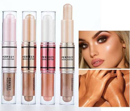 Neycare Best Glow Brighten Makeup Cream Shimmer Highlighter Stick Combo Of 4 Sticks Highlighter