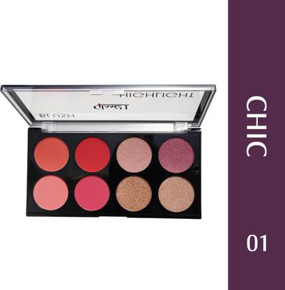 Glam21 Cosmetics Blush Palette Super Creamy Texture|Supreme Pigment Highly Blendable Highlighter
