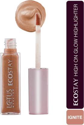 LOTUS MAKE - UP Ecostay High On Glow Highlighter EH 03-Ignite|Illuminating Liquid  Highlighter