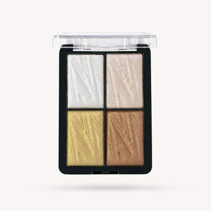GULGLOW99 NEW MAKEUP FACE HIGHLIGHTER KIT FOR 4 illuminating SHADE