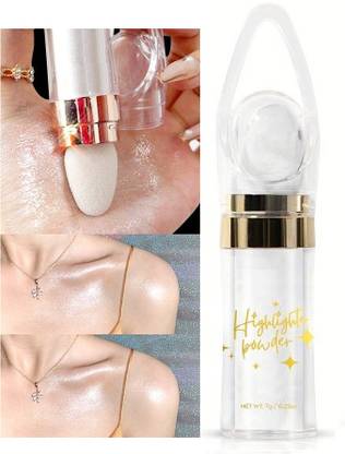 MYEONG Face High Loose Highlight Powder Body Glitter Highlighter Silver Shade Stick