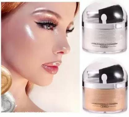 Latixmat Shimmery Shiny & Shiny Face Makeup r Powdery Highlighter For Professional Look Highlighter
