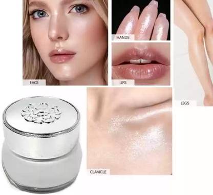 Latixmat glow skin illuminator makeup Base Silver Highlighter